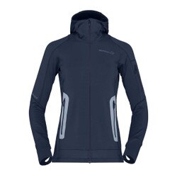 Norrona Falketind Power Grid Hoody Women's in Indigo Night Blue